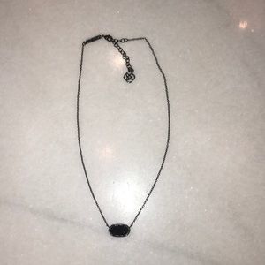 All black Kendra Scott necklace